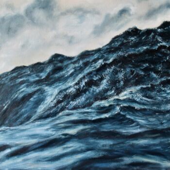 Картина под названием "Стихия воды" - Iryna Budai, Подлинное произведение искусства, Масло