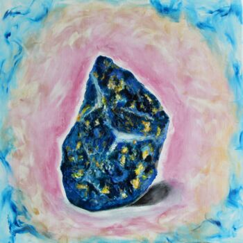 Peinture intitulée "Синее золото" par Iryna Budai, Œuvre d'art originale, Acrylique