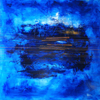 Картина под названием "Abstraction #149" - Christian Hevin, Подлинное произведение искусства, Масло Установлен на Деревянная…