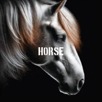 Incisioni, stampe intitolato "Horse" da Urfrnd, Opera d'arte originale, Pittura digitale