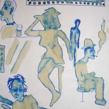 Drawing titled "bar" by Uriel Vallois, Original Artwork