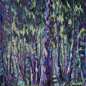 Картина под названием "Karelian spruce" - Uriy Bykov, Подлинное произведение искусства, Масло
