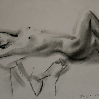 Картина под названием "Figure 1" - Julia Ursul, Подлинное произведение искусства, Масло