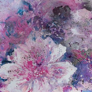Peinture intitulée "Magnolia-Beautyin S…" par Ursula Gnech, Œuvre d'art originale, Acrylique