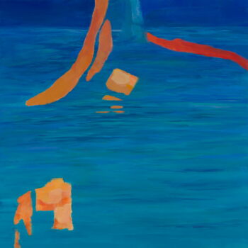 Malarstwo zatytułowany „Port rybacki” autorstwa Urszula Poncyljusz, Oryginalna praca, Akryl