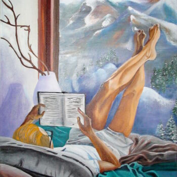 Painting titled "Painting. Bedtime s…" by Natalia Us, Original Artwork, Oil