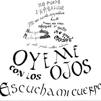 Rysunek zatytułowany „Fragmentos recobrad…” autorstwa Úrsula San Cristóbal, Oryginalna praca, Inny