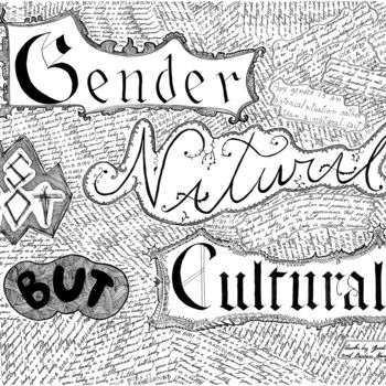 Dibujo titulada "Gender is not natur…" por Úrsula San Cristóbal, Obra de arte original, Otro