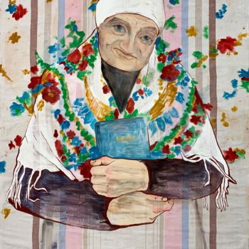 Ζωγραφική με τίτλο "Granny" από Anastasiia Usenko, Αυθεντικά έργα τέχνης, Ακρυλικό