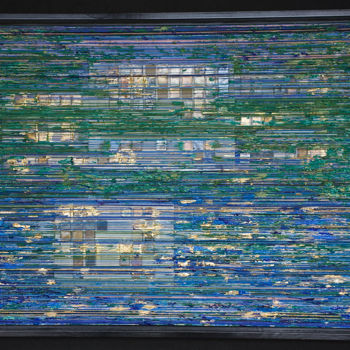 "A View of The Bay" başlıklı Kolaj Eric Goldstein tarafından, Orijinal sanat, Kolaj Ahşap panel üzerine monte edilmiş