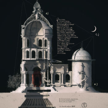 Digitale Kunst mit dem Titel "Machina Magica II" von Borys Yushmanov, Original-Kunstwerk, 3D Modellierung