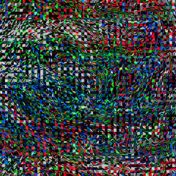 Цифровое искусство под названием "Digital Glitch-9180…" - Uwe Bauch, Подлинное произведение искусства, 2D Цифровая Работа