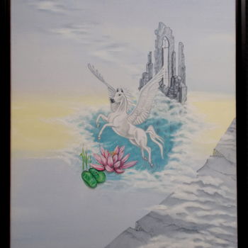 「"Pegasus"」というタイトルの絵画 Uwe Bongardtによって, オリジナルのアートワーク, オイル