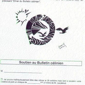 「BULLETIN CELINIEN…」というタイトルのデジタルアーツ Üzeyir Lokman Çayciによって, オリジナルのアートワーク