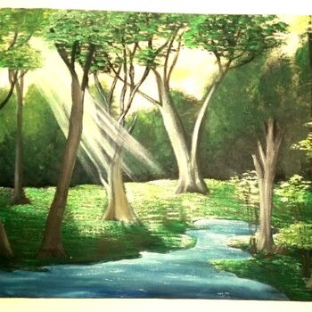 "Sunary Landscape" başlıklı Tablo Uzma Nasir tarafından, Orijinal sanat, Akrilik