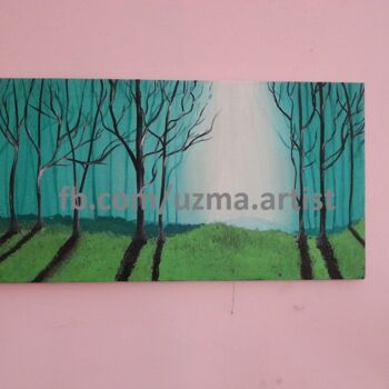 Malerei mit dem Titel "Landscape" von Uzma Nasir, Original-Kunstwerk, Acryl