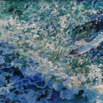 Картина под названием "Волна" - Владимир Курьяков (Vladimir Kuryakov), Подлинное произведение искусства, Масло Установлен на…