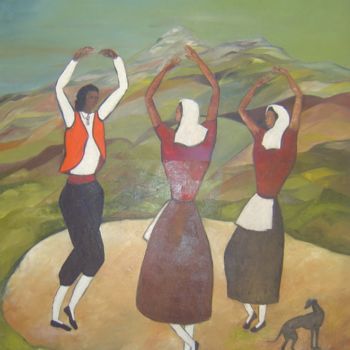 Painting titled ""La parada" (par Fi…" by Laurent V, Original Artwork, Oil
