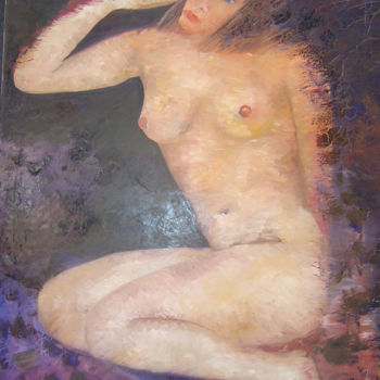 Painting titled ""Passion" (par Firm…" by Laurent V, Original Artwork, Oil