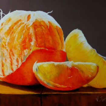 ""clémentine"" başlıklı Tablo Valerie Sorbets tarafından, Orijinal sanat, Pastel