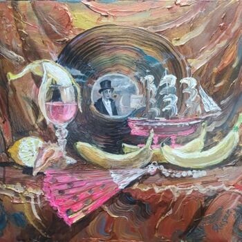 Malarstwo zatytułowany „В бананово-лимонном…” autorstwa Вячеслав Слюсар (SlusarVV), Oryginalna praca, Akryl