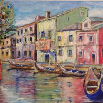 Pittura intitolato "Venezia 2" da Vadim Agafonov, Opera d'arte originale, Olio