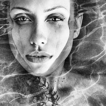 Fotografia intitolato "Water Nymph" da Vadim Fedotov, Opera d'arte originale, Fotografia digitale
