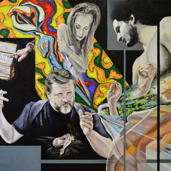 Malarstwo zatytułowany „The Creator is a cr…” autorstwa Vadim Stolyarov, Oryginalna praca, Olej