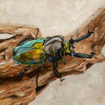 Картина под названием "Bug" - Vadim Zdesenko (Vazdart), Подлинное произведение искусства, Масло