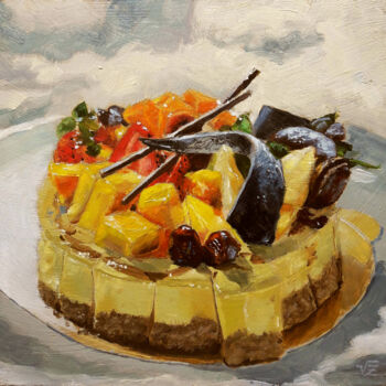 绘画 标题为“Cake” 由Vadim Zdesenko (Vazdart), 原创艺术品, 油