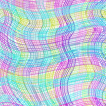 「Colorful Geometry 2…」というタイトルの製版 Vafa Majidliによって, オリジナルのアートワーク, デジタルプリント
