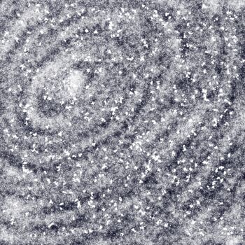 「Black & White Galax…」というタイトルの製版 Vafa Majidliによって, オリジナルのアートワーク, デジタルプリント