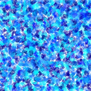Printmaking titled "Ocean deep blue - P…" by Vafa Majidli, Original Artwork, Digital Print