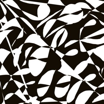 Gravures & estampes intitulée "Black & White moder…" par Vafa Majidli, Œuvre d'art originale, Impression numérique