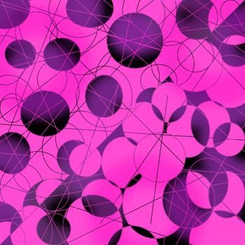 印花与版画 标题为“Black & Pink Geomet…” 由Vafa Majidli, 原创艺术品, 数字打印