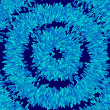 Картина под названием "Crystal. Blue Water…" - Vafa Majidli, Подлинное произведение искусства, Цифровая печать