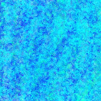 Printmaking titled "Turquoise Blue Ocea…" by Vafa Majidli, Original Artwork, Digital Print