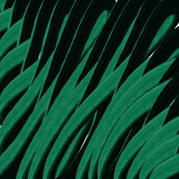 Incisioni, stampe intitolato "Calm Green Minimali…" da Vafa Majidli, Opera d'arte originale, Stampa digitale