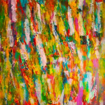 Peinture intitulée "Colorful Worlds" par Vafa Majidli, Œuvre d'art originale, Acrylique