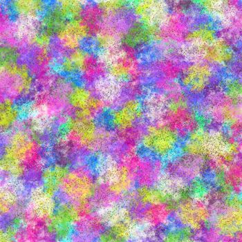 「Colorful Floral Fie…」というタイトルの製版 Vafa Majidliによって, オリジナルのアートワーク, デジタルプリント