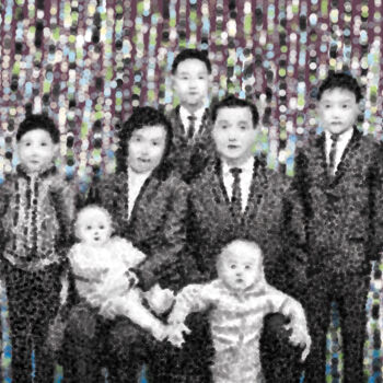 제목이 "Family"인 디지털 아트 Vai Chi Leong로, 원작, 디지털 페인팅