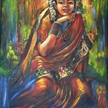Painting titled "Memoire" by Vaishali Ambekar, Original Artwork, Oil