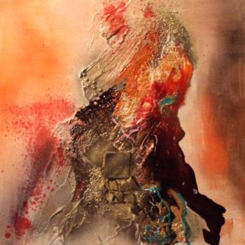 Pittura intitolato "Le tronc" da Valerie Nunes, Opera d'arte originale, Olio