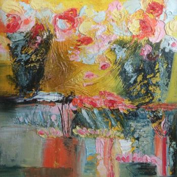 Pittura intitolato "Pots fleuris" da Valerie Nunes, Opera d'arte originale