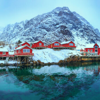Fotografía titulada "Lofoten Islands" por Val Thoermer, Obra de arte original, Fotografía digital