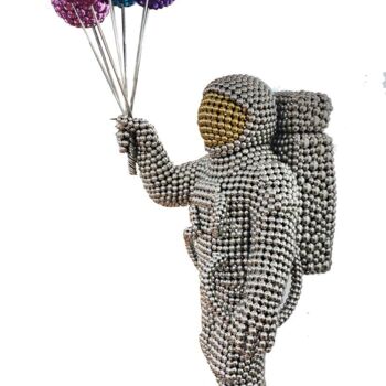 雕塑 标题为“Astronaut” 由Valay Shende, 原创艺术品, 不锈钢