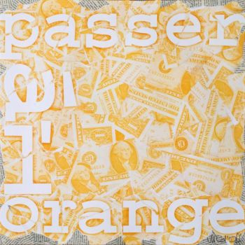 Collagen mit dem Titel "La Crise (The Crisi…" von Val D'Off, Original-Kunstwerk, Andere