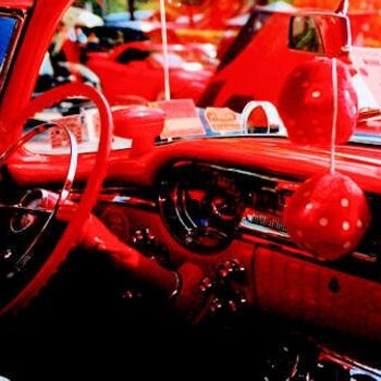 Photography titled "Red Interior" by De Visser, Val, Original Artwork