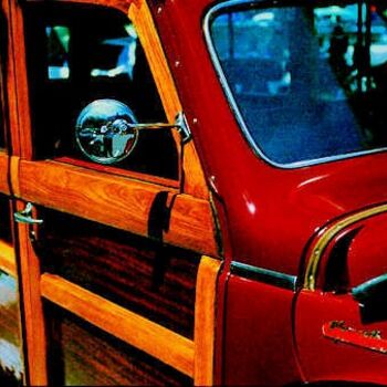 Photographie intitulée "Wood Sided Wagon" par De Visser, Val, Œuvre d'art originale