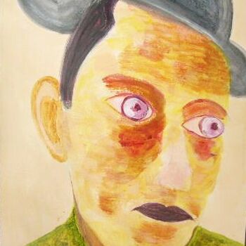 Pittura intitolato "Buster Keaton" da Gilvillelas, Opera d'arte originale